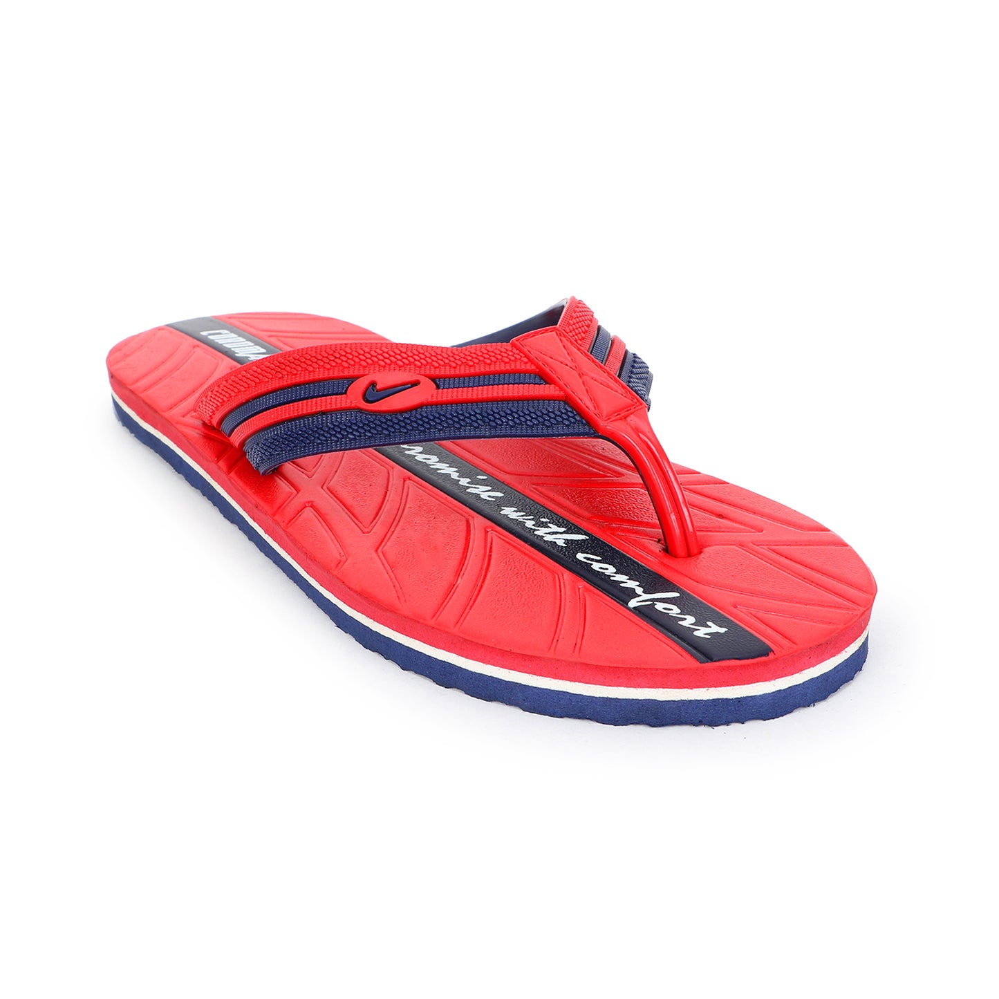 Men’s Red-Navy Flip-Flops – Everyday Bold Comfort