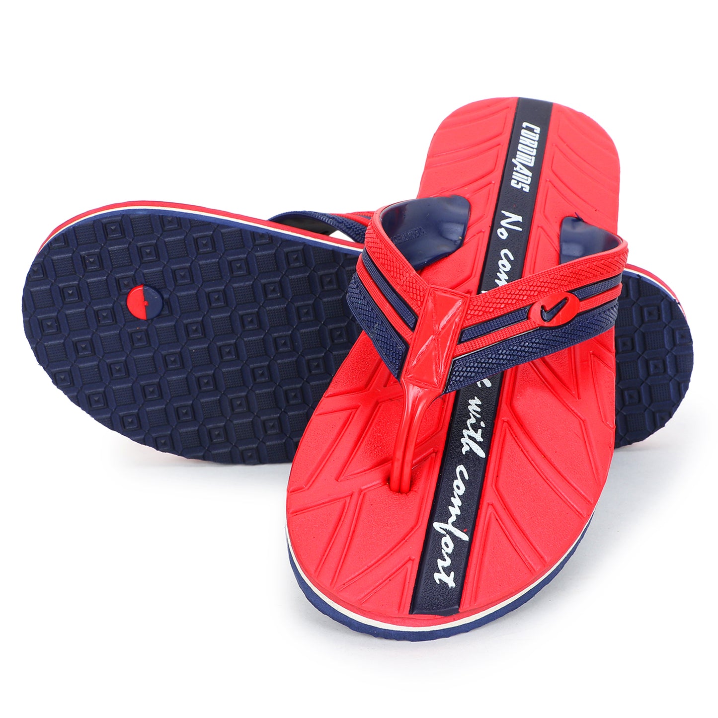 Men’s Red-Navy Flip-Flops – Everyday Bold Comfort