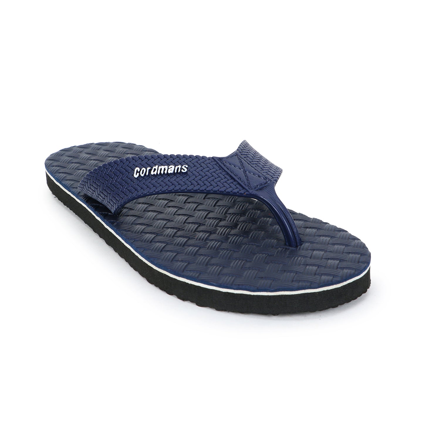 Cordmans Men's Navy Blue Flip-Flops – Premium Comfort & Grip