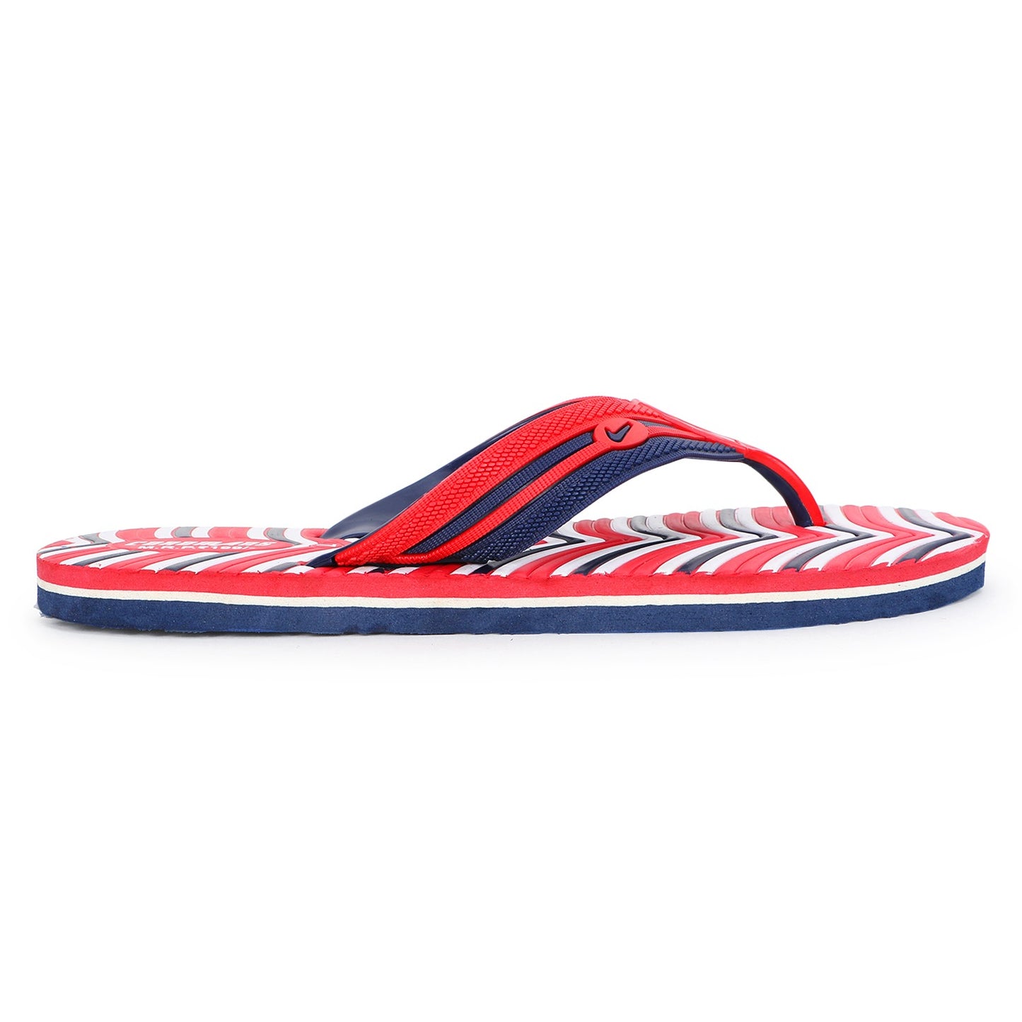 Cordmans WaveFlex – Men's Red & Navy Striped Flip-Flops