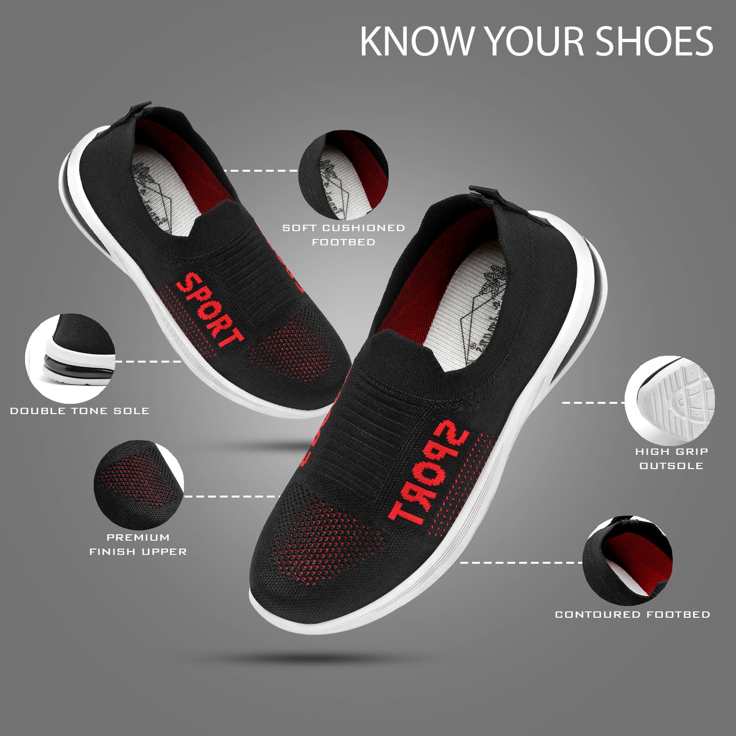 Cordmans Sport – Women’s Slip-On Walking Shoes