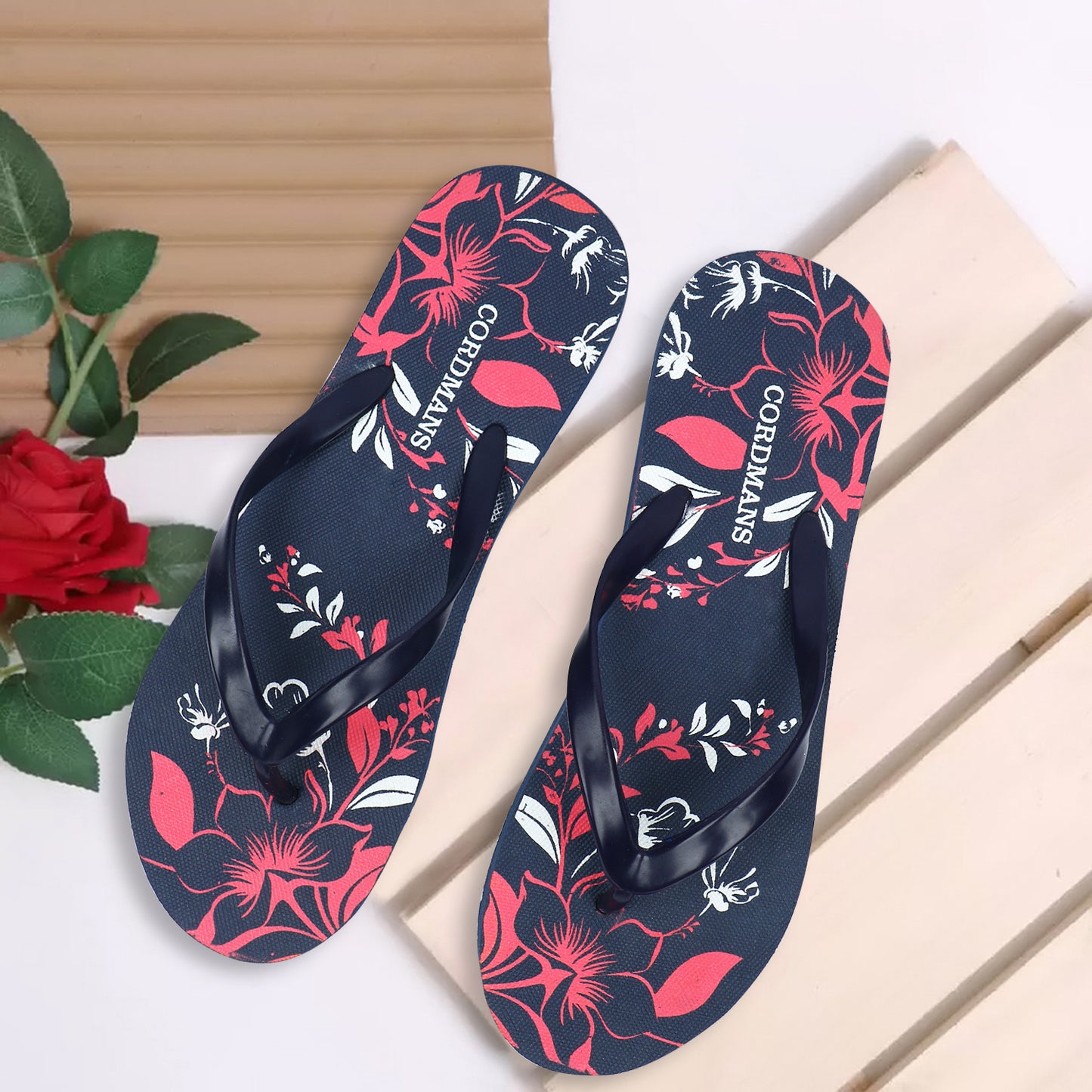 Floral Print Flip Flops – Comfortable & Trendy Flip Flops