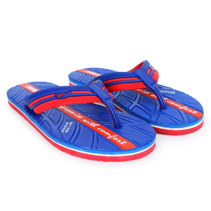 Men’s Blue-Red Flip-Flops – Bold Style, Ultimate Comfort