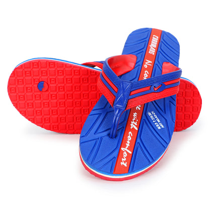 Men’s Blue-Red Flip-Flops – Bold Style, Ultimate Comfort