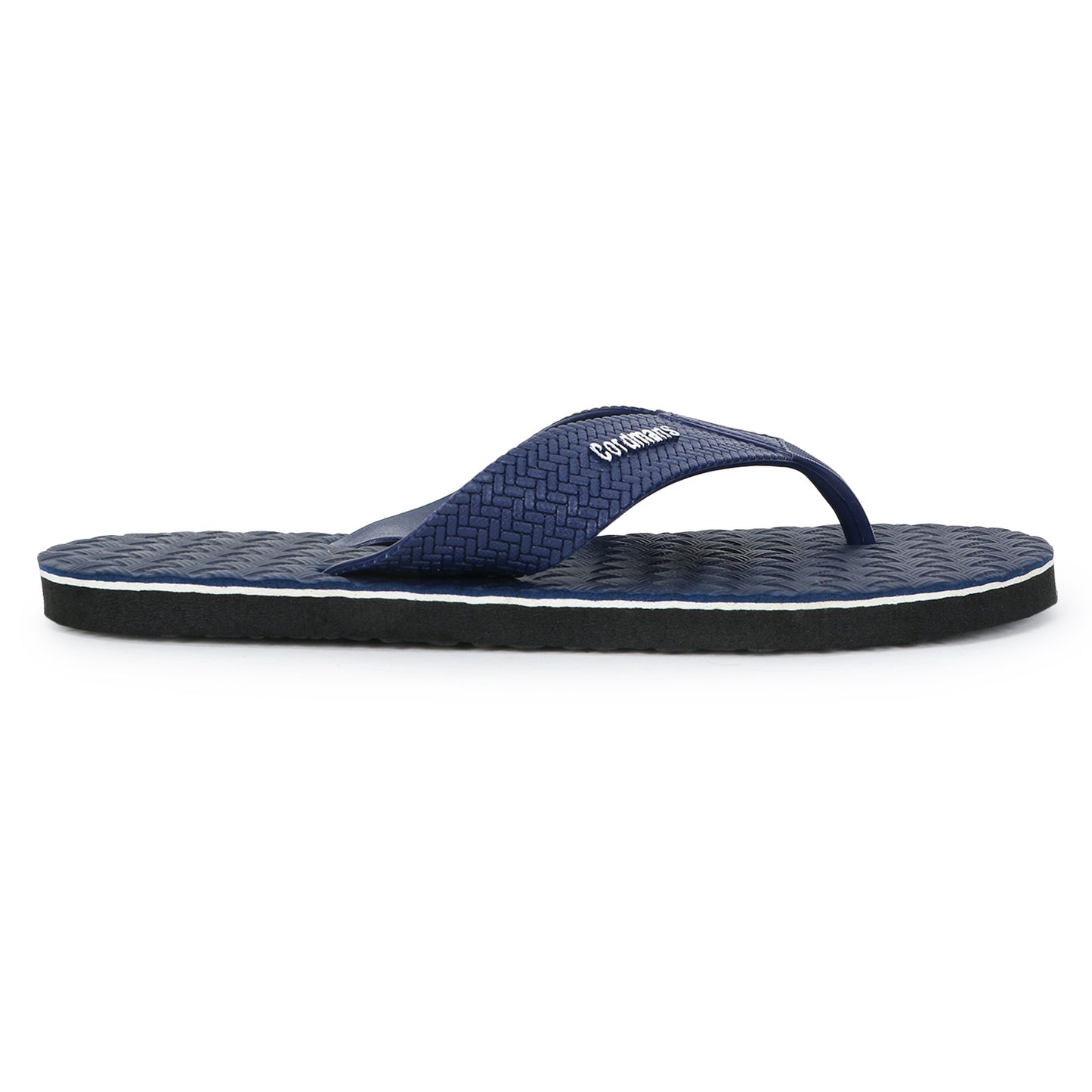 Cordmans Men's Navy Blue Flip-Flops – Premium Comfort & Grip