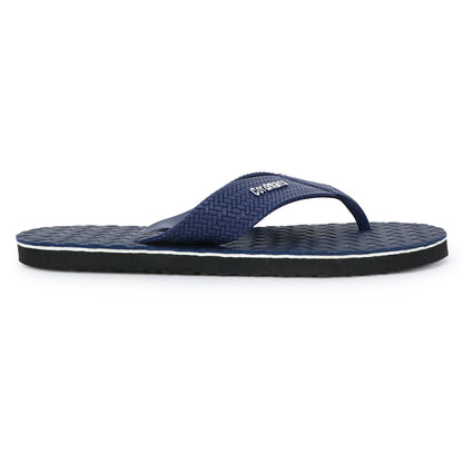 Cordmans Men's Navy Blue Flip-Flops – Premium Comfort & Grip