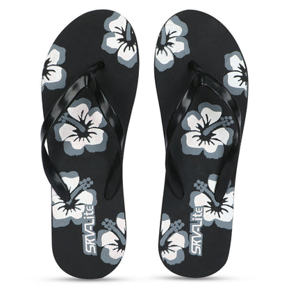 Flower Print Flip Flops – Comfortable & Trendy Slippers
