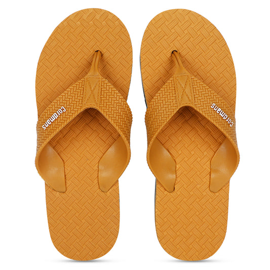 Cordmans Men's Yellow Flip-Flops – Premium Grip & Sleek Style