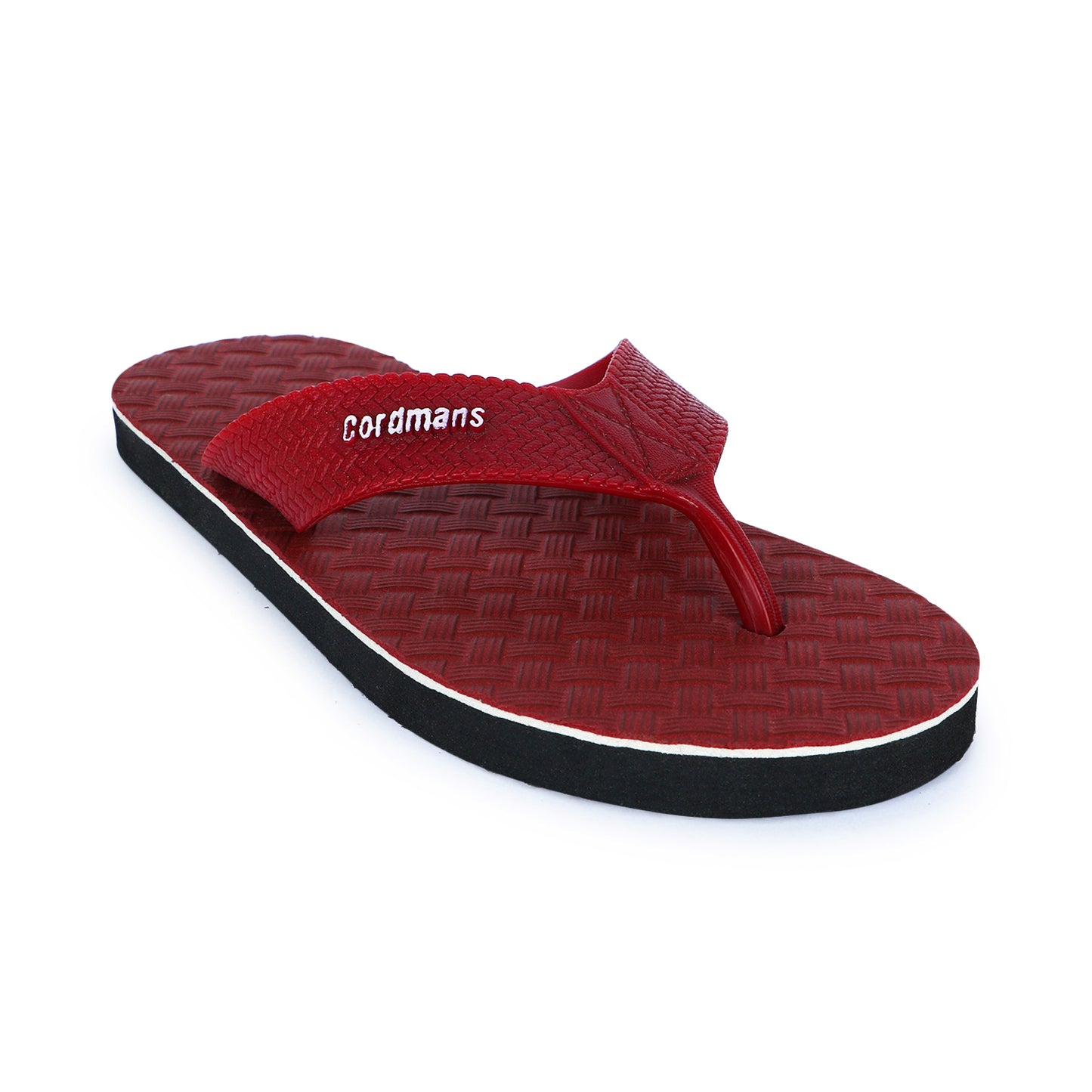 Cordmans Men's charry Red Flip-Flops – Stylish, Strong & Comfortable