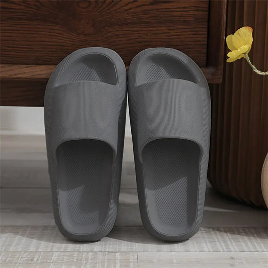 Cordmans CloudStep Slides – Men’s Ultra Soft Grey Slippers