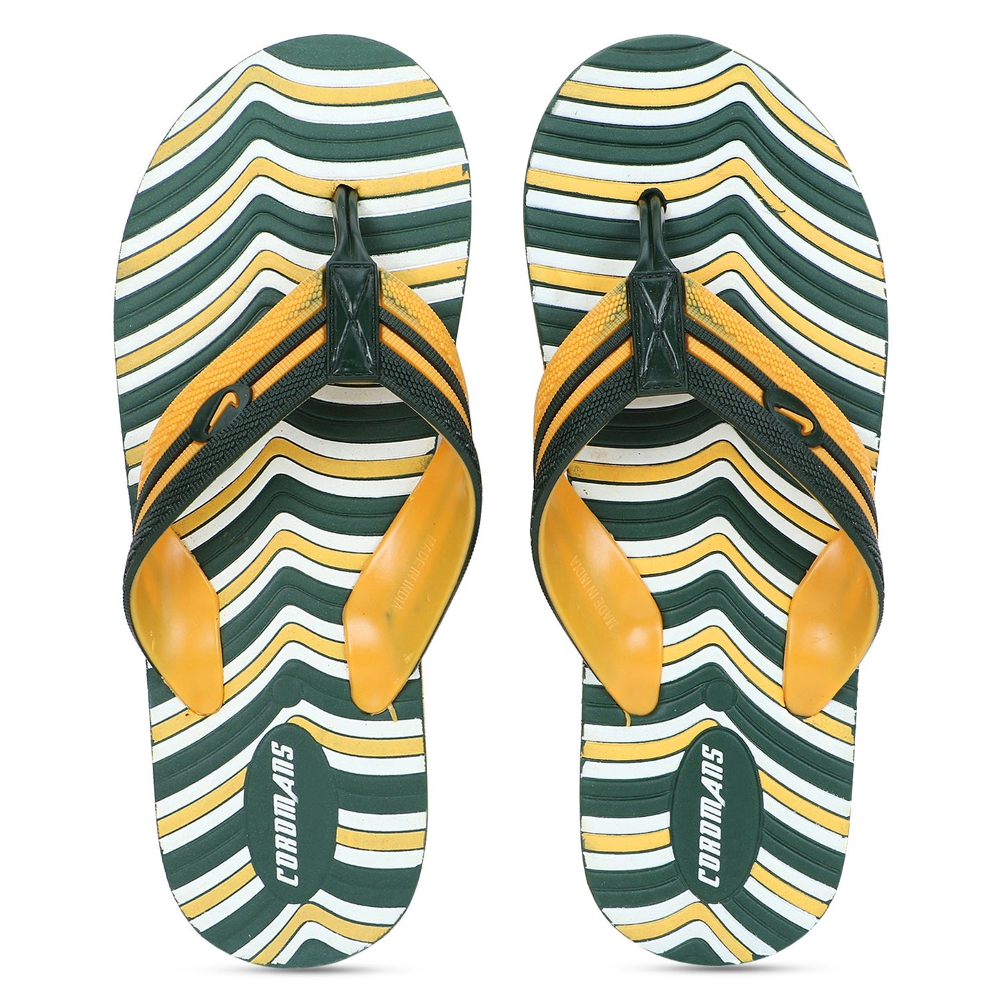 Cordmans WaveFlex – Men's Blue & Red Striped Flip-Flops