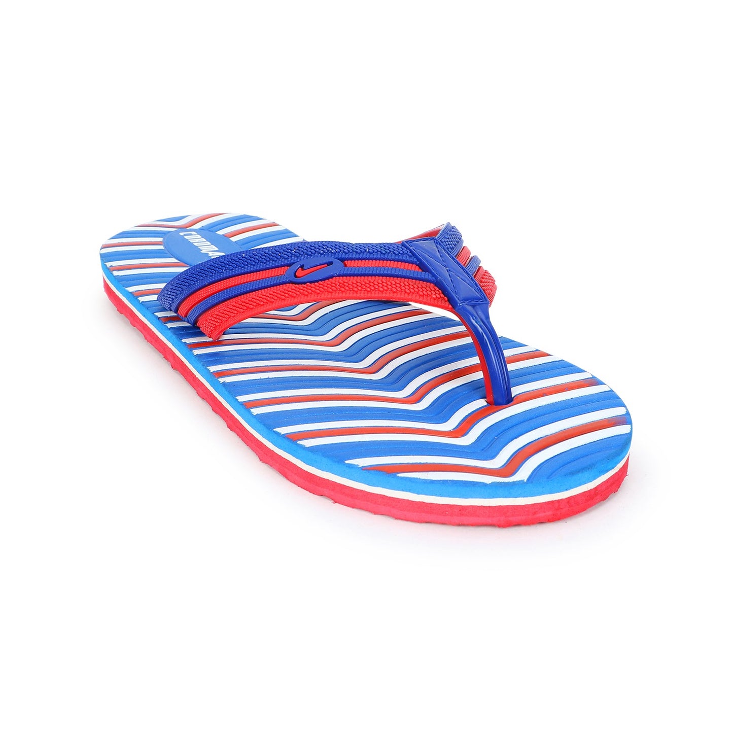 Cordmans WaveFlex – Men's Blue & Red Striped Flip-Flops