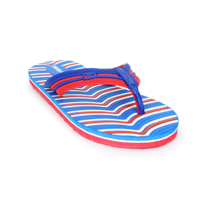 Cordmans WaveFlex – Men's Blue & Red Striped Flip-Flops